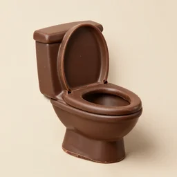 toilet made out of chocolate