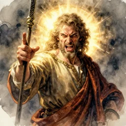 apostle of anger, watercolor, dynamic lighting, cinematic, establishing shot, extremely high detail, shining, photo realistic, cinematic lighting, intricate line drawings, J. M. W. Turner, 8k resolution,