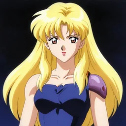 An anime portrait of beautiful  BLONDE FEMALE  still from Robotech 1985 by Stanley Artgerm Lau ,WLOP , Ilya Kuvshinov , James Jean , Andrei Riabovitchev symmetrical