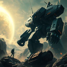 mecha conquering planet against human, dynamic lighting, cinematic, establishing shot, extremely high detail, foto realistic, cinematic lighting, intricate line drawings, post processed, concept art, artstation, matte painting, style by raphael lacoste, eddie mendoza