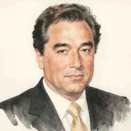an ancient chinese watercolor portrait of rudy giuliani