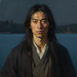 god portrait, dramatic light, lake background, 2 0 0 mm focal length, painted by stanley lau, painted by greg rutkowski, painted by stanley artgerm, digital art, trending on artstation