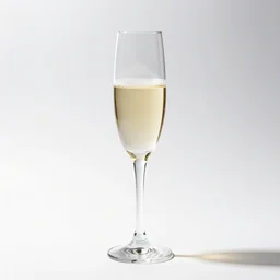 retro champagne flute, photorealistic, isolated on a pure white background, centered, entire object in frame, sharp focus, soft studio lighting