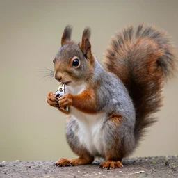 squirrel clipping its toenails