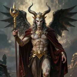 a realist photograph of baphomet