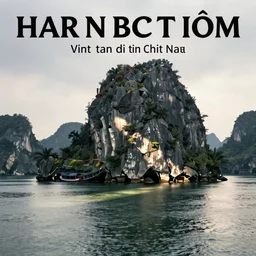 poster of ha long bay in vietnam by natural geographic