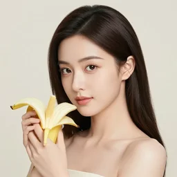the portrait of the most beautiful, graceful, and elegant young woman made of bananas and petals, an ultrafine detailed illustration by kim jung gi, irakli nadar, intricate linework, bright colors, final fantasy, behance contest winner, angular, unreal engine 5 highly rendered, global illumination, radiant light, detailed and intricate environment