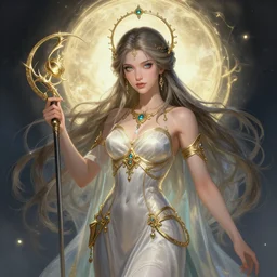 the Goddess of Time, detailed digital art, trending on Artstation