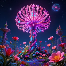nature by april gornik, neon noir atlantis cosmic san andreas flowers biopunk, archdaily, wallpaper, highly detailed, trending on artstation.