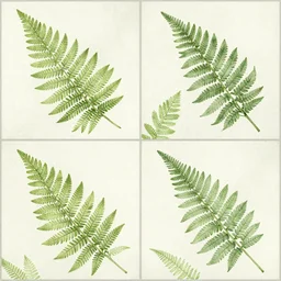 green fern, textile print, tileable
