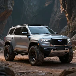 an offroad concept suv designed by ram and ford, midsommar, artstation, an epic fantasy, cinematic lighting, hyper realistic, photographic, sharp focus, by greg rutkowski and wolp