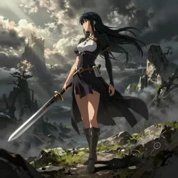 dhamphir, artstation, concept art, tyrant, makoto shinkai, kilian eng, fantasy, digital art, female