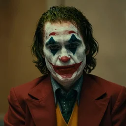 Film still of Willem Dafoe as the Joker, from Joker (2019), Kodachrome