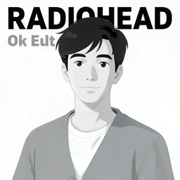 a don bluth illustration of radiohead ok computer album cover
