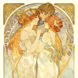 secret romance | highly detailed | very intricate | art nouveau | gold filigree | romantic storybook fantasy | soft cinematic lighting | award - winning | disney concept art watercolor illustration by mandy jurgens and alphonse mucha and alena aenami | pastel color palette | featured on artstation