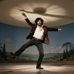 bob ross dancing on the ceiling! oh what a feeling!