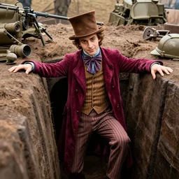 willy wonka in the world war 2 trenches