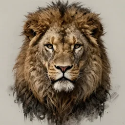 a timid man who resembles a lion, horror, highly detailed, character portrait, digital painting, artstation, concept art, matte, sharp focus, illustration, art by artgerm and greg rutkowski and michael whelan and gustave dore and alphonse mucha