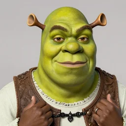 shrek with the face of kanye west - n 4