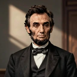 Abraham Lincoln being interviewed by Charlie Rose
