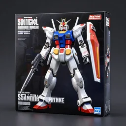 professional render of gundam box art, studio lighting, very detailed, unreal engine, professional lighting, good composition, rule of thirds, hot toys,