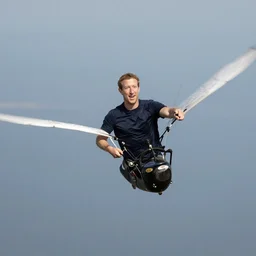 mark zuckerberg learning to fly