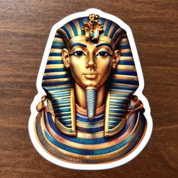 King Tut vinyl cut stickers