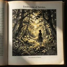an illuminated page from Encyclopedia of fairies,