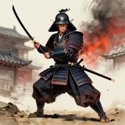 a battle samourai by jung - gi - kim