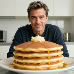 jeff goldblum as a pancake