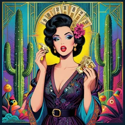epic professional digital art of ⛄ 🤑 👂 🌵 art deco, pop art, surreal, fantastic, detailed, wow
