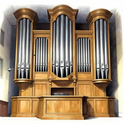 pipe organ drawn by hirohiko araki