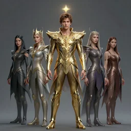 full body portrait of logan lerman as a magical star guardian. detailed face, concept art, intricate, highly detailed 8 k, smooth, sharp focus, handsome and aesthetic shape of face and body, artgerm, artstation, art by zexi guo and nira and junpei suzuki and gharliera and rinotuna