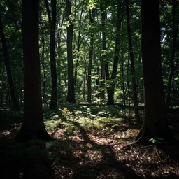 the shadows lurking in the forest