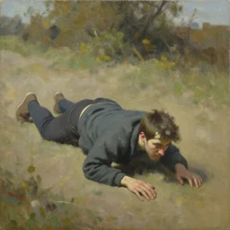 shoot low sherif, they might be crawling, original oil on canvas painting by sydney mount