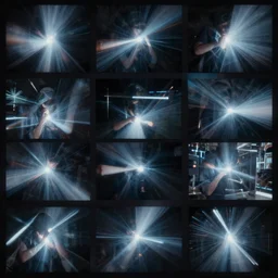 pov of a seizure of flashing images and light, artstation,