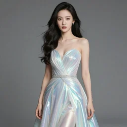 ana de armas wearing a iridescent gown high level of detail photorealistic 8 k life like extremely beautiful