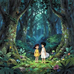 Enchanted and magic forest, by Gainax Co,