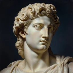portrait of apollo, extreme fine detail background, night, highly detailed, high quality, digital painting, hyperrealistic, by gaston bussiere, j. c. leyendecker, craig mullins