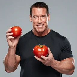john cena as a tomato