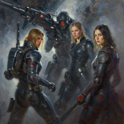 a space battle, highly detailed oil painting, impasto brush strokes, soft light, 8 k, cyberpunk colour palette, dramatic composition, dramatic lighting, sharp focus, concept art, masterpiece, by adrian ghenie and jenny saville and zhang jingna
