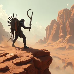 god of the mars, highly detailed, digital painting, artstation, concept art, smooth, sharp focus, illustration, unreal engine 5, 8 k, art by artgerm and greg rutkowski and edgar maxence