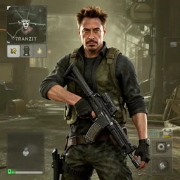 robert downey jr, robert downey jr in the call of duty zombies map tranzit, screenshot, black ops 2 zombies tranzit