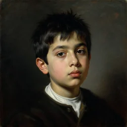 a beautiful dramatic classical portrait of a spaced out indian stoner 2 8 years old boy, head only, by ross tran, by zdzisław beksinski, by anthony van dyck, by greg rutkowski, oil on canvas, baroque color palette, trending on artstation, masterpiece, cold lighting, detailed, 8 k