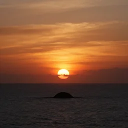 sunset in a black hole
