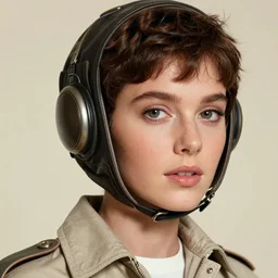 technicolor, 3 5 mm, highly detailed : incredibly realistic, youthful latin demure, perfect features, feminine cut, beautiful three point perspective extreme closeup 3 / 4 portrait photo, 1 9 8 0 s frontiers in flight suit cosplay vogue fashion edition, mario testino