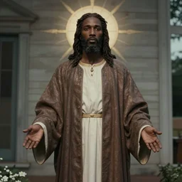a photograph of a black Jesus sighting in Kingsport, TN