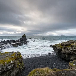 Seashore in Iceland, HDR