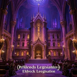 eldritch legislature, fantasy, realistic colorful photography, interior, hyperrealism, incredible, award - winning photography, regal, rich colors, by greg rutkowski, lovecraftian, purple hues, warm purple pink blue