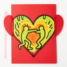 Valentine's card by Keith Haring